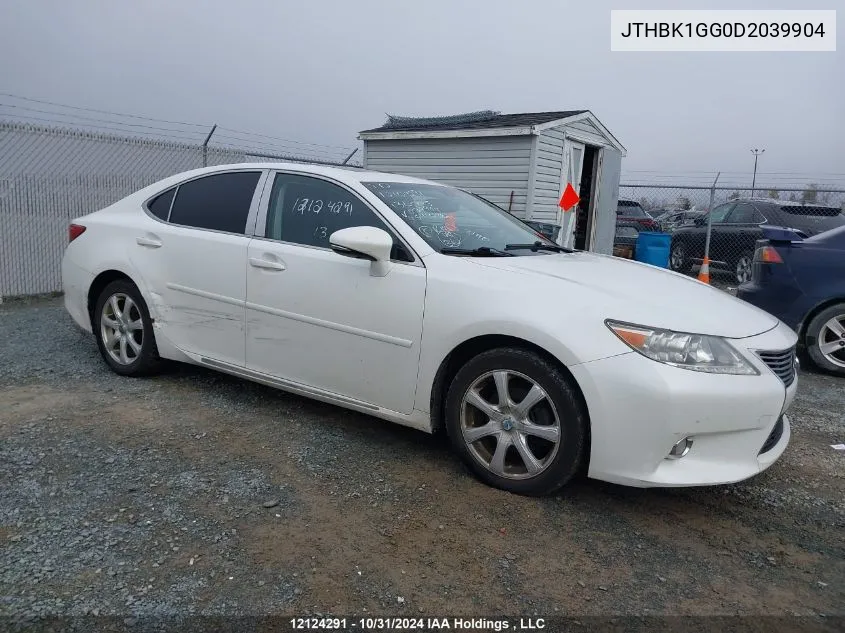 2013 Lexus Es 350 350 VIN: JTHBK1GG0D2039904 Lot: 12124291