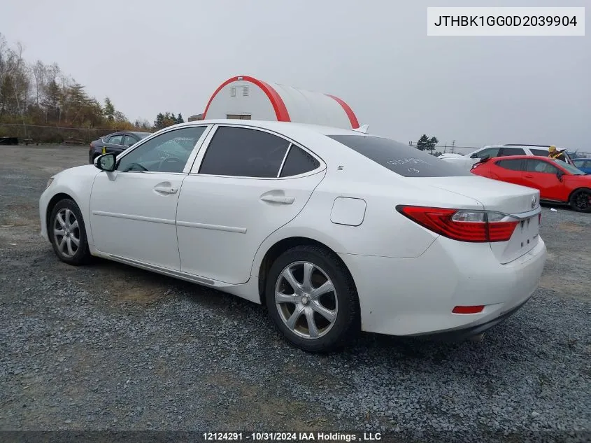 2013 Lexus Es 350 350 VIN: JTHBK1GG0D2039904 Lot: 12124291