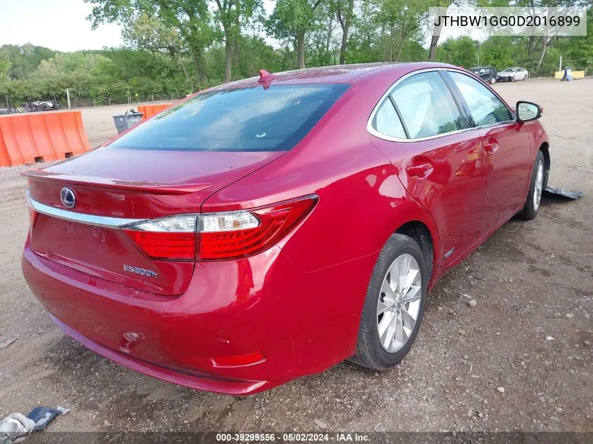 2013 Lexus Es 300H VIN: JTHBW1GG0D2016899 Lot: 39299556