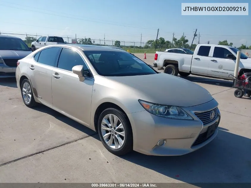 2013 Lexus Es 300H VIN: JTHBW1GGXD2009216 Lot: 39663301