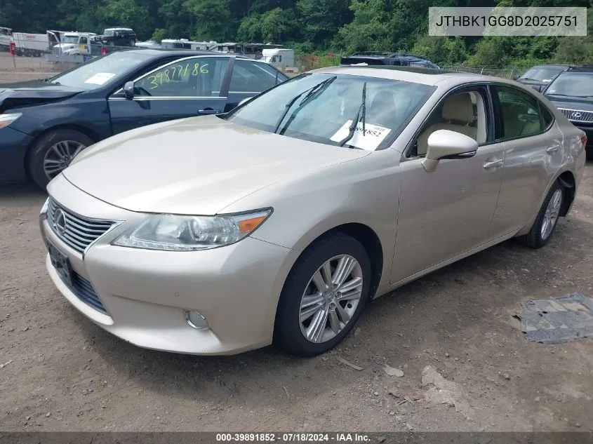 JTHBK1GG8D2025751 2013 Lexus Es 350