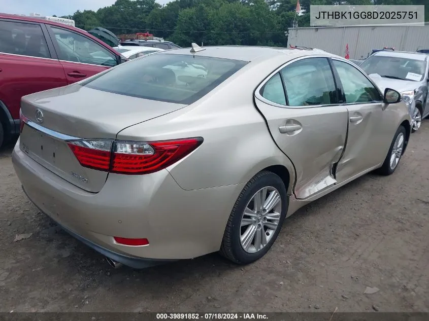 JTHBK1GG8D2025751 2013 Lexus Es 350