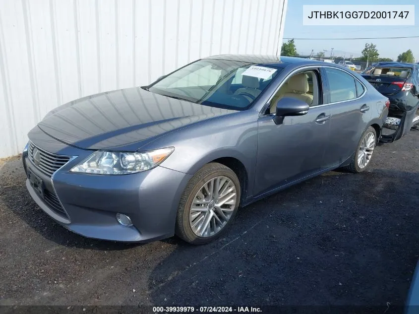 2013 Lexus Es 350 VIN: JTHBK1GG7D2001747 Lot: 39939979