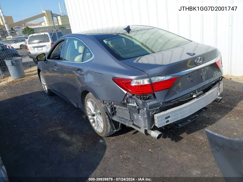 2013 Lexus Es 350 VIN: JTHBK1GG7D2001747 Lot: 39939979