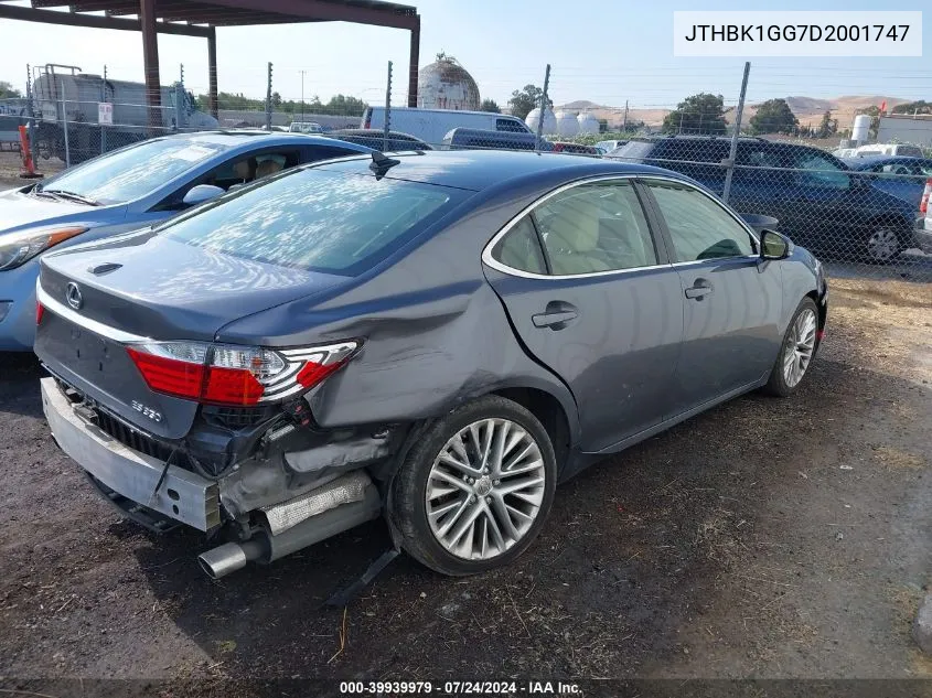 JTHBK1GG7D2001747 2013 Lexus Es 350