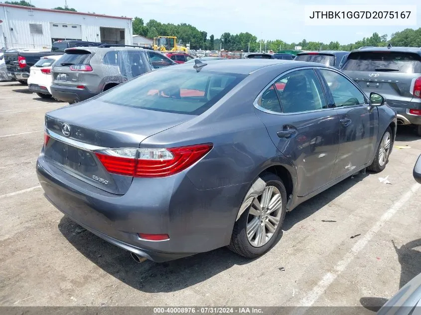 2013 Lexus Es 350 VIN: JTHBK1GG7D2075167 Lot: 40008976