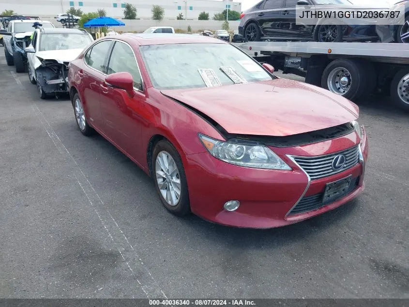 2013 Lexus Es 300H VIN: JTHBW1GG1D2036787 Lot: 40036340