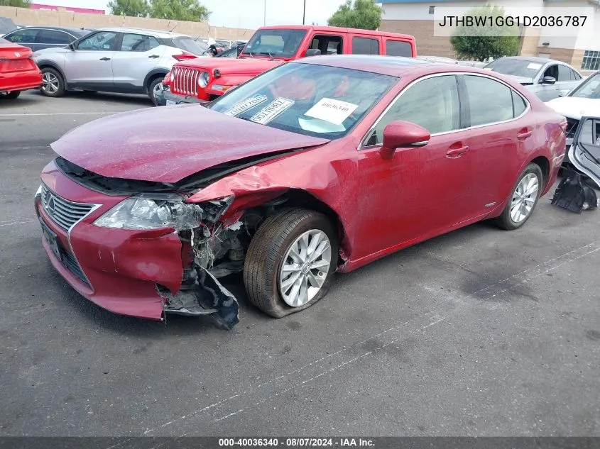 2013 Lexus Es 300H VIN: JTHBW1GG1D2036787 Lot: 40036340