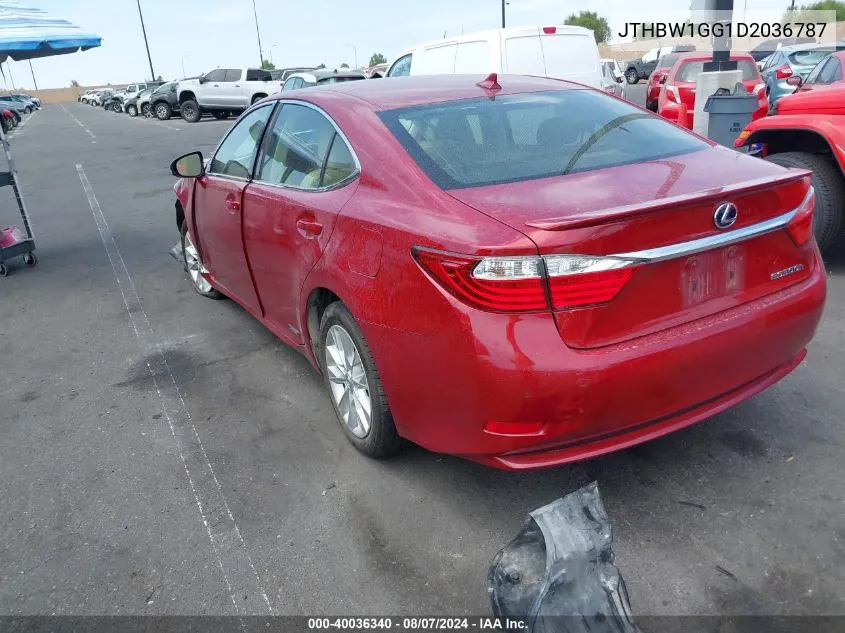 2013 Lexus Es 300H VIN: JTHBW1GG1D2036787 Lot: 40036340