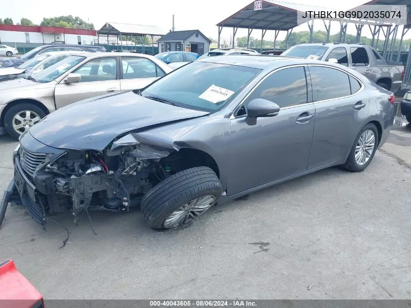 2013 Lexus Es 350 VIN: JTHBK1GG9D2035074 Lot: 40043605