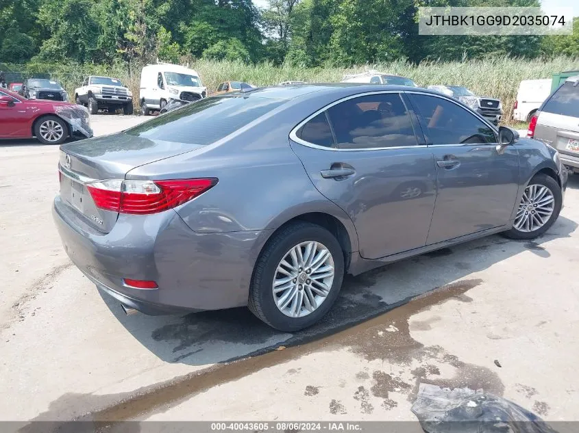 2013 Lexus Es 350 VIN: JTHBK1GG9D2035074 Lot: 40043605