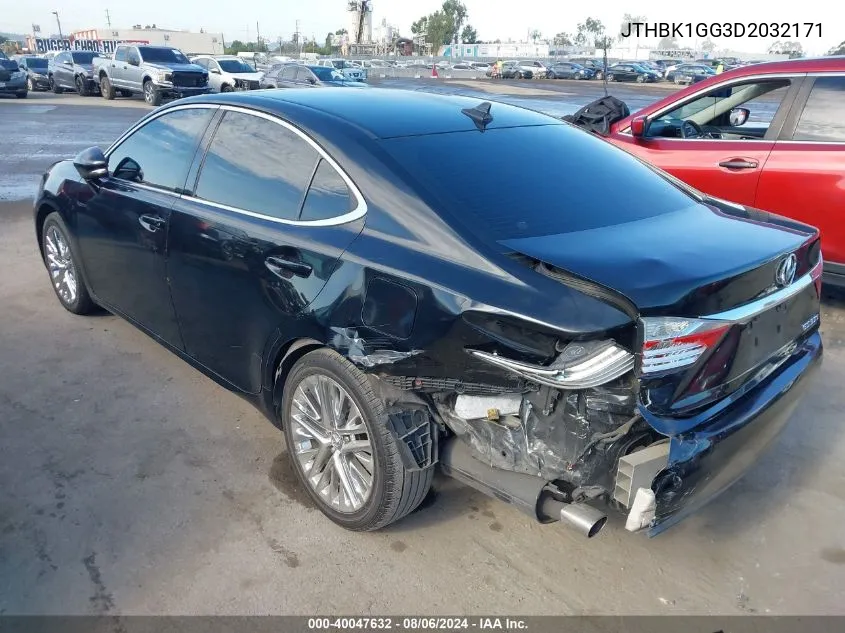 2013 Lexus Es 350 VIN: JTHBK1GG3D2032171 Lot: 40047632