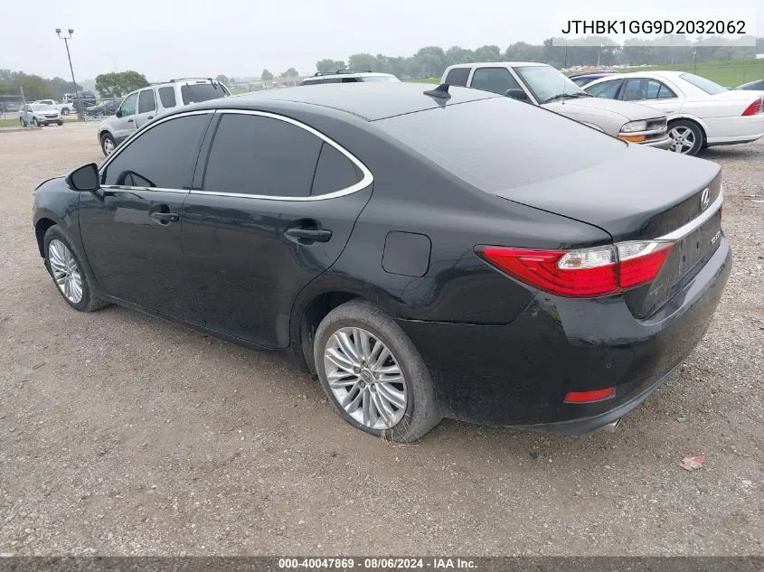 2013 Lexus Es 350 VIN: JTHBK1GG9D2032062 Lot: 40047869