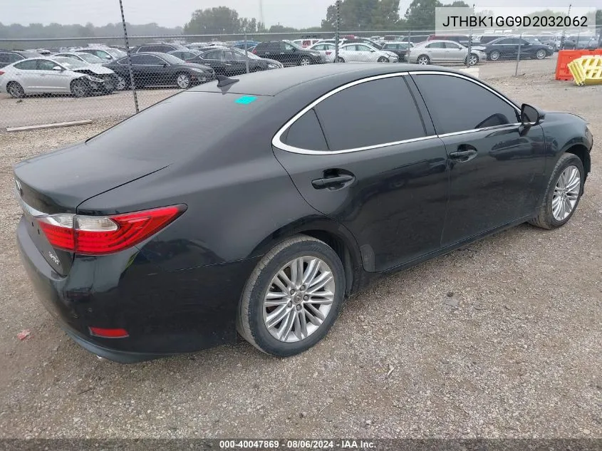 2013 Lexus Es 350 VIN: JTHBK1GG9D2032062 Lot: 40047869