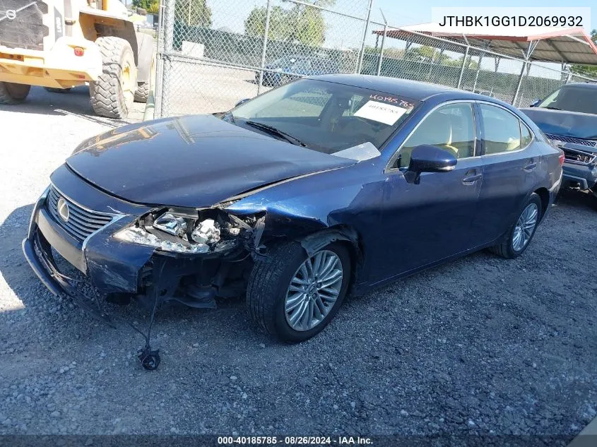 2013 Lexus Es 350 VIN: JTHBK1GG1D2069932 Lot: 40185785