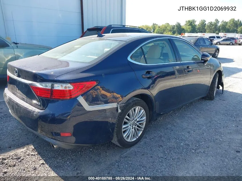 2013 Lexus Es 350 VIN: JTHBK1GG1D2069932 Lot: 40185785