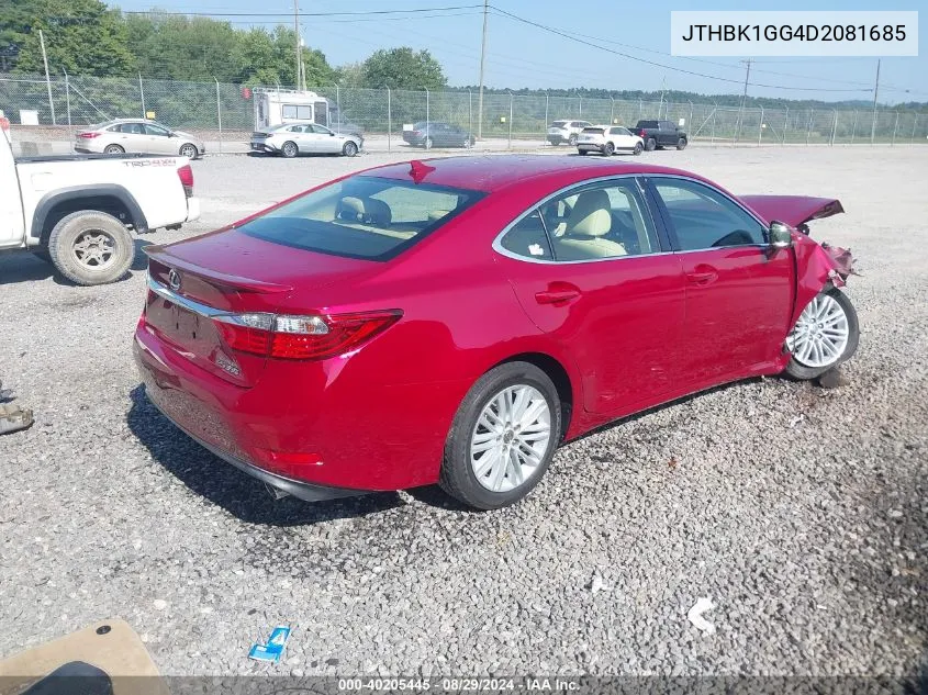 JTHBK1GG4D2081685 2013 Lexus Es 350