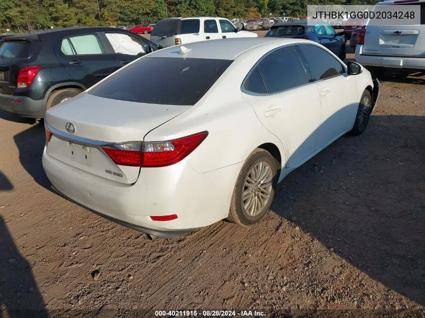 2013 Lexus Es 350 VIN: JTHBK1GG0D2034248 Lot: 40211915