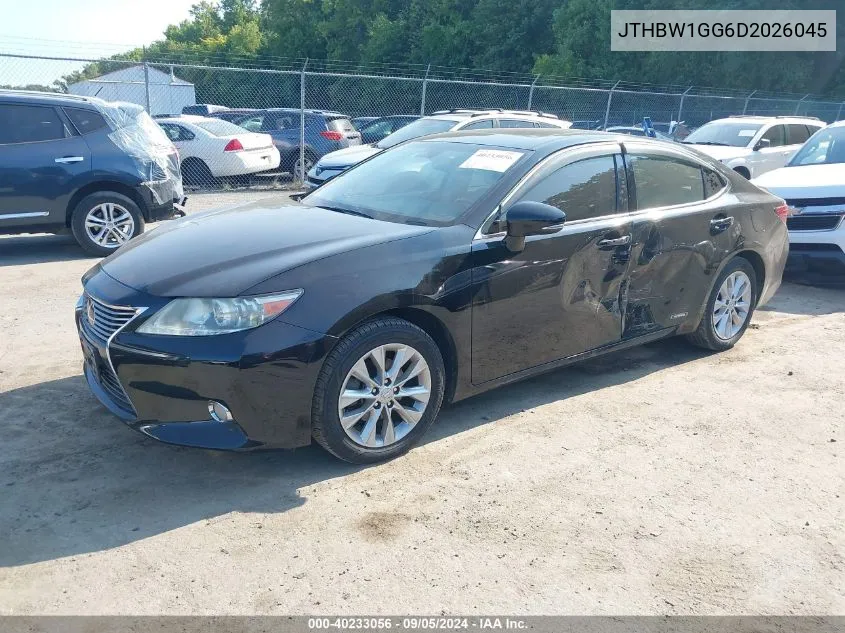 2013 Lexus Es 300H VIN: JTHBW1GG6D2026045 Lot: 40233056