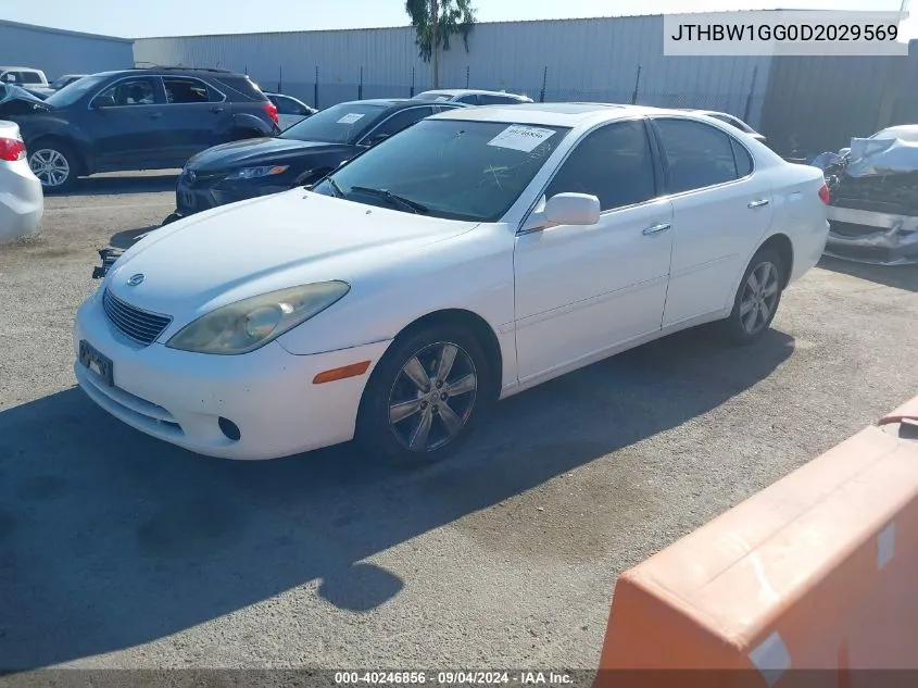 2013 Lexus Es 300H VIN: JTHBW1GG0D2029569 Lot: 40246856