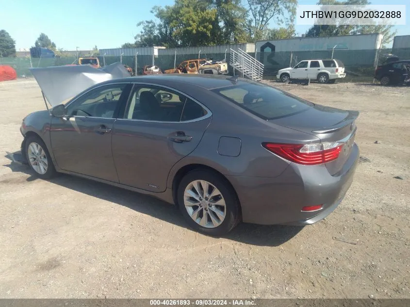 2013 Lexus Es 300H VIN: JTHBW1GG9D2032888 Lot: 40261893