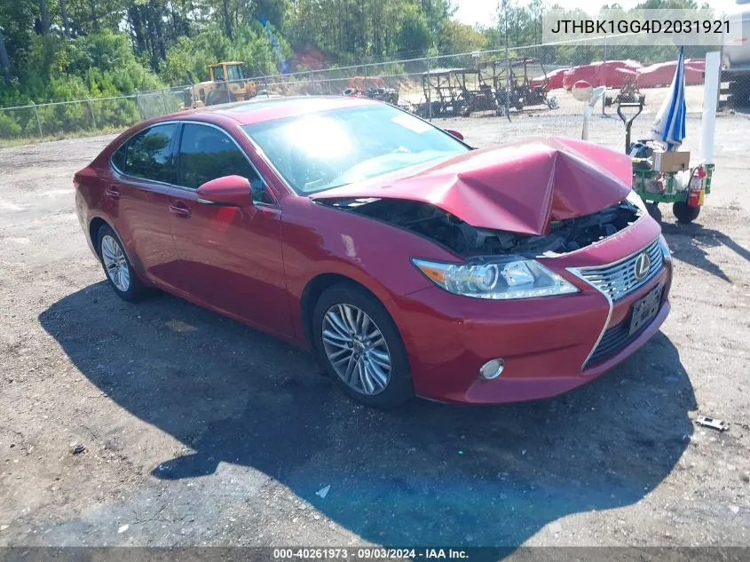 2013 Lexus Es 350 VIN: JTHBK1GG4D2031921 Lot: 40261973