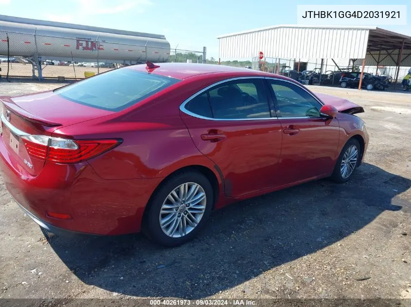 2013 Lexus Es 350 VIN: JTHBK1GG4D2031921 Lot: 40261973