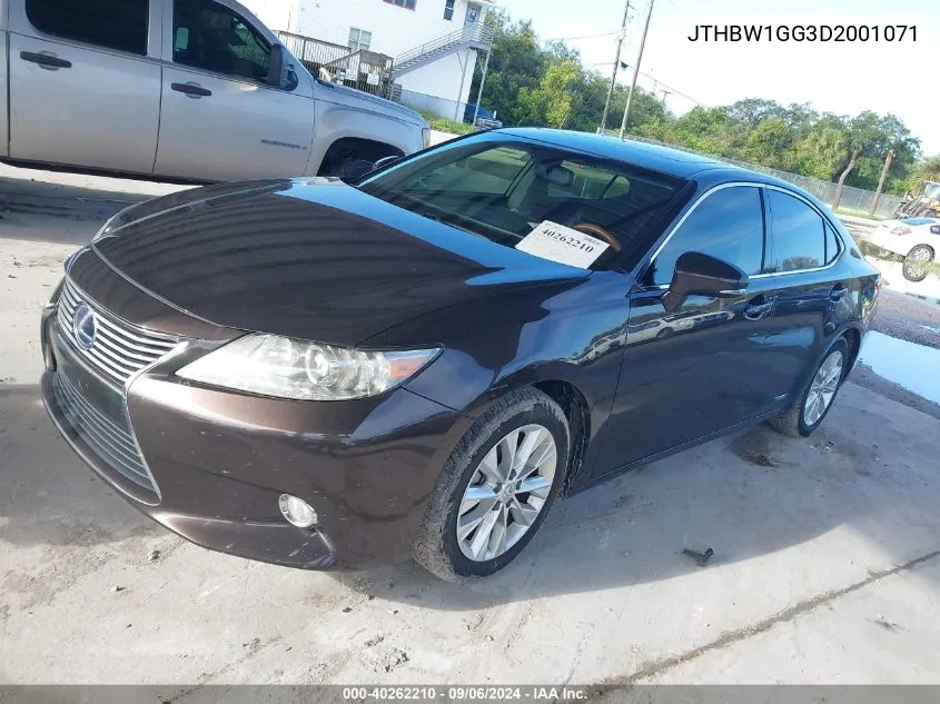 2013 Lexus Es 300H 300H VIN: JTHBW1GG3D2001071 Lot: 40262210