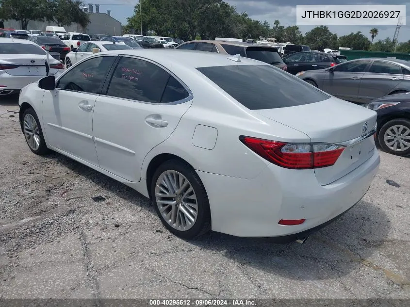 JTHBK1GG2D2026927 2013 Lexus Es 350