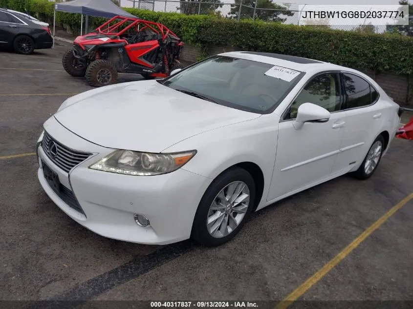 2013 Lexus Es 300H VIN: JTHBW1GG8D2037774 Lot: 40317837