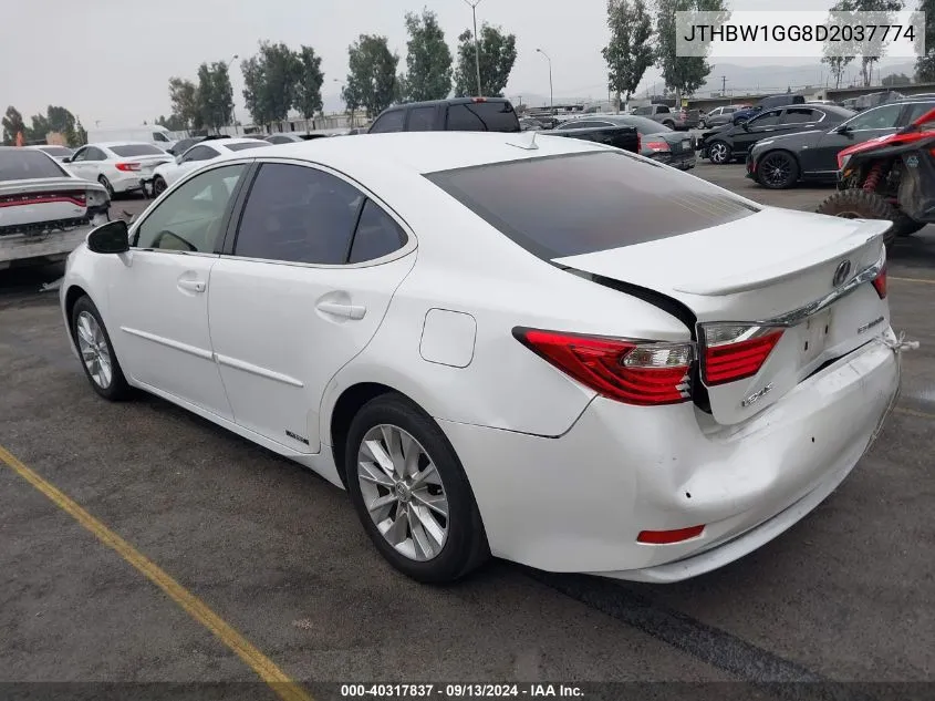 2013 Lexus Es 300H VIN: JTHBW1GG8D2037774 Lot: 40317837