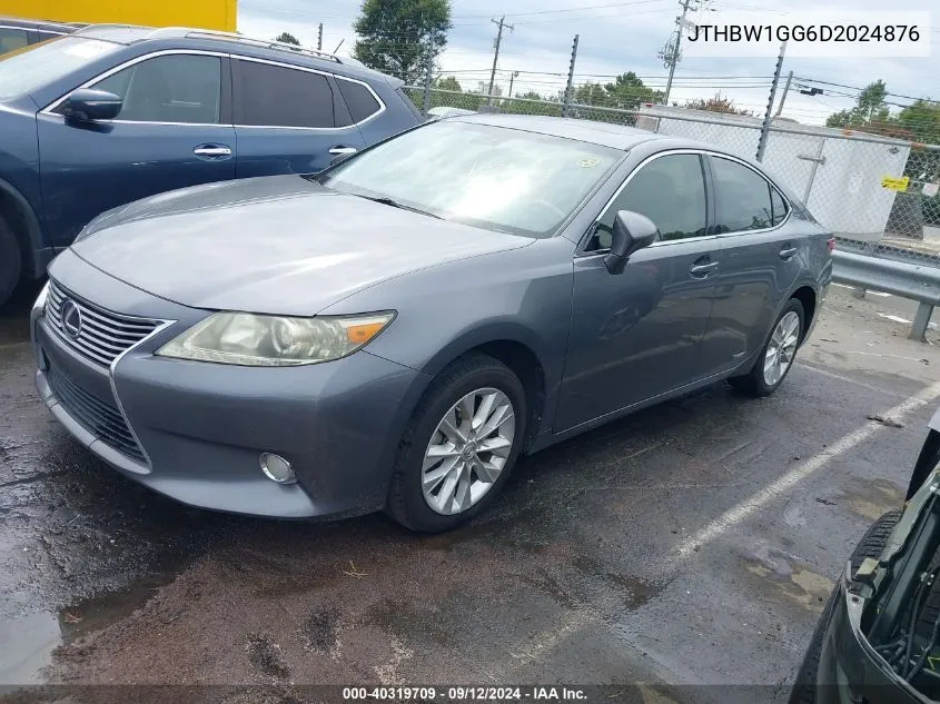 2013 Lexus Es 300H VIN: JTHBW1GG6D2024876 Lot: 40319709