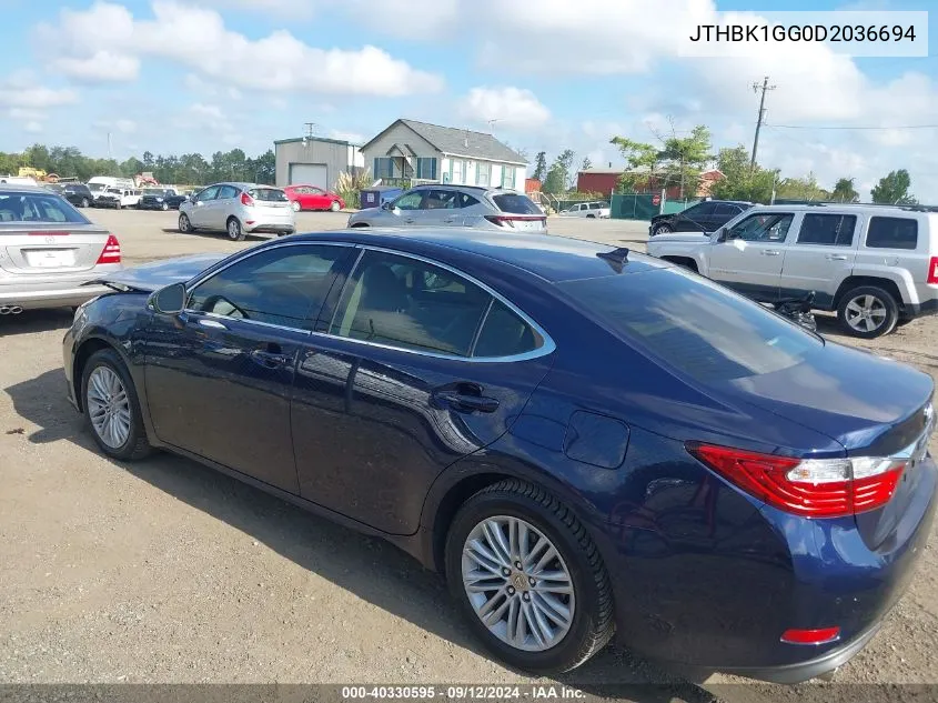 2013 Lexus Es 350 350 VIN: JTHBK1GG0D2036694 Lot: 40330595