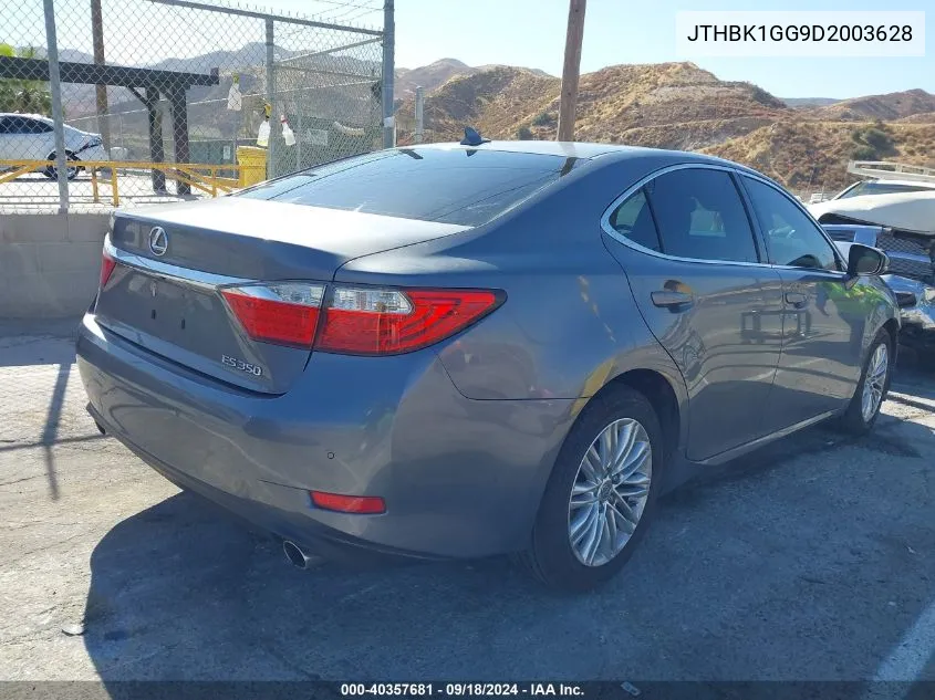 2013 Lexus Es 350 VIN: JTHBK1GG9D2003628 Lot: 40357681