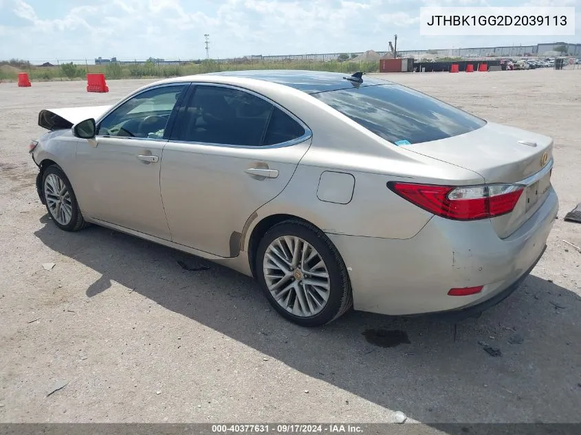 2013 Lexus Es 350 VIN: JTHBK1GG2D2039113 Lot: 40377631