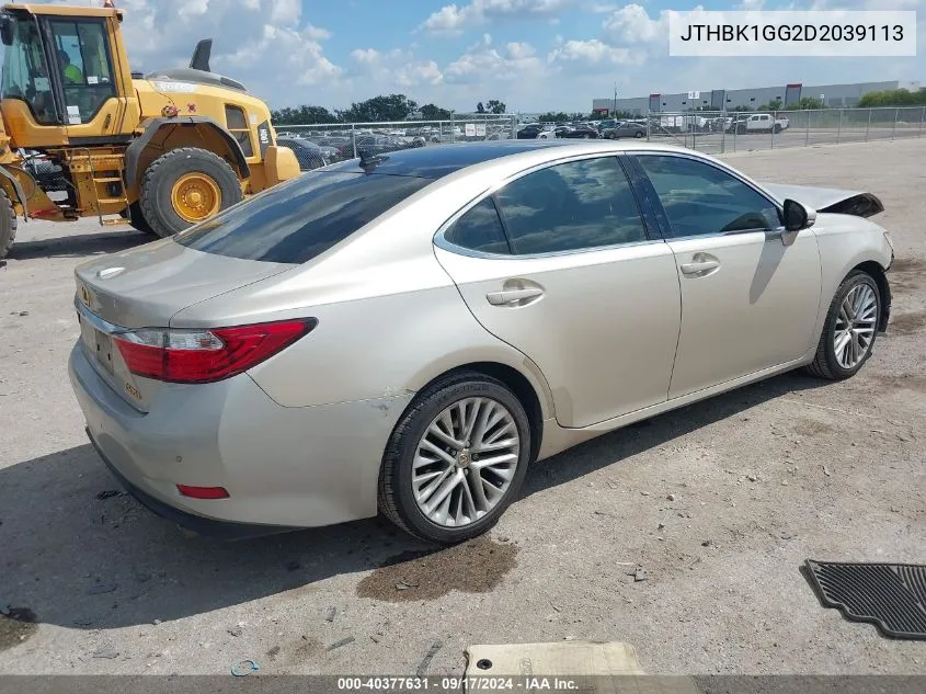 JTHBK1GG2D2039113 2013 Lexus Es 350