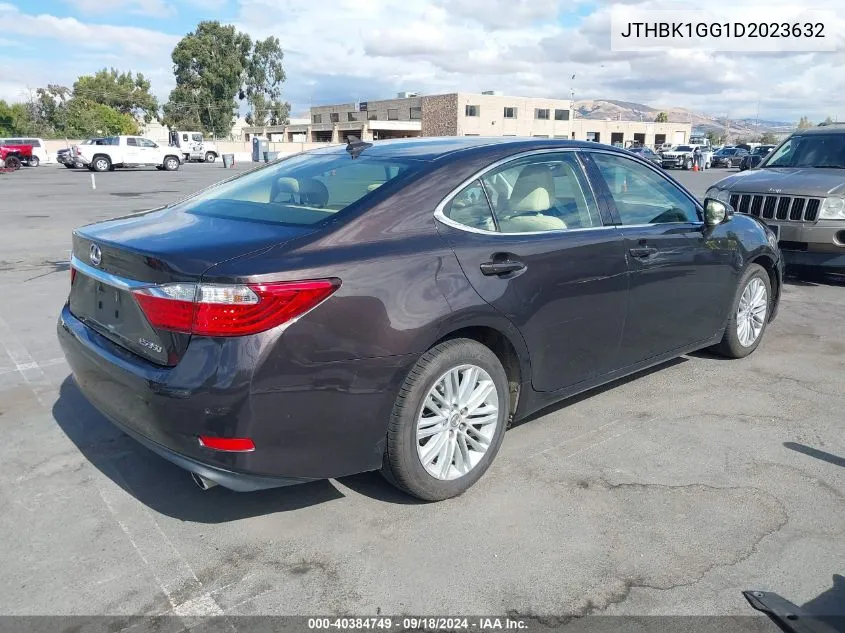 2013 Lexus Es 350 VIN: JTHBK1GG1D2023632 Lot: 40384749