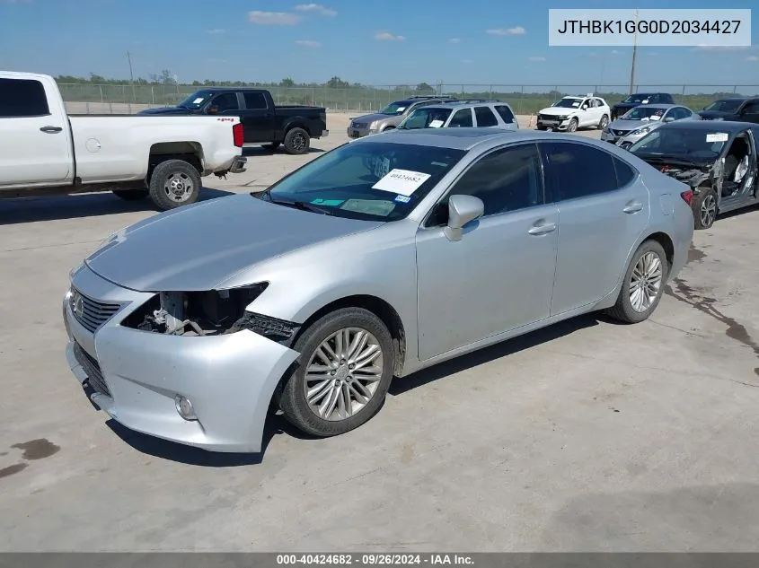 2013 Lexus Es 350 VIN: JTHBK1GG0D2034427 Lot: 40424682