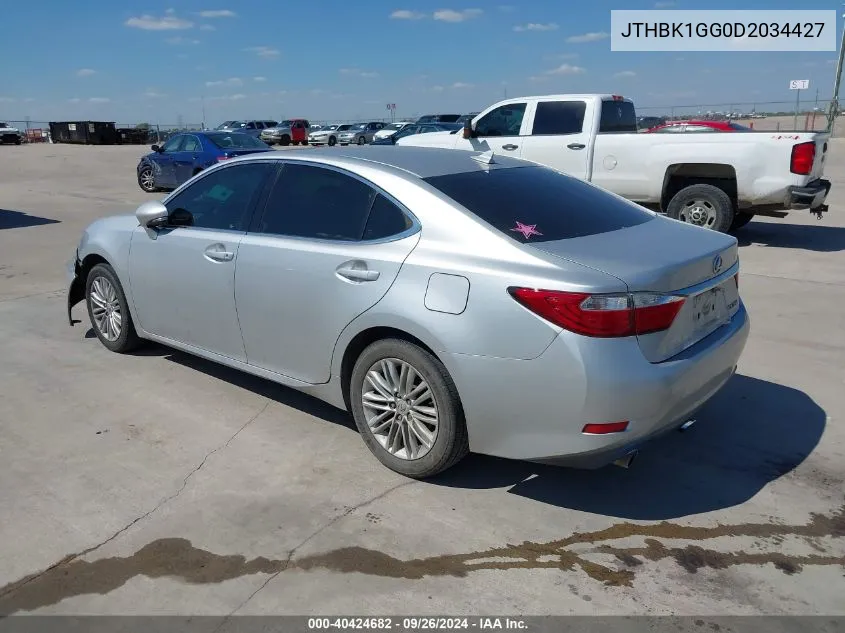 JTHBK1GG0D2034427 2013 Lexus Es 350