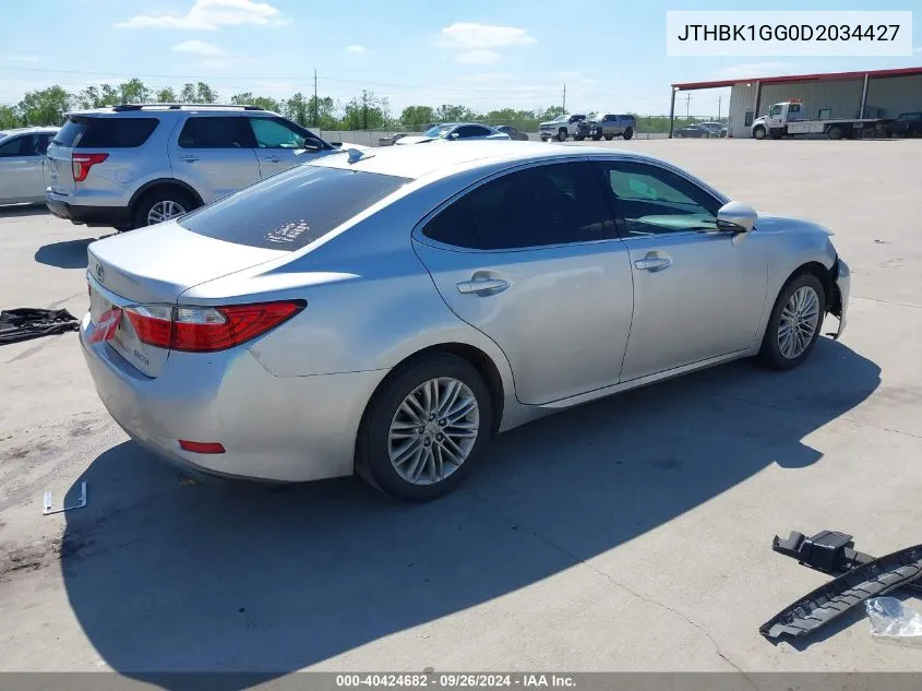 JTHBK1GG0D2034427 2013 Lexus Es 350