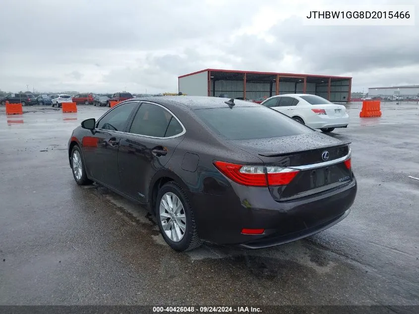 2013 Lexus Es 300H VIN: JTHBW1GG8D2015466 Lot: 40426048