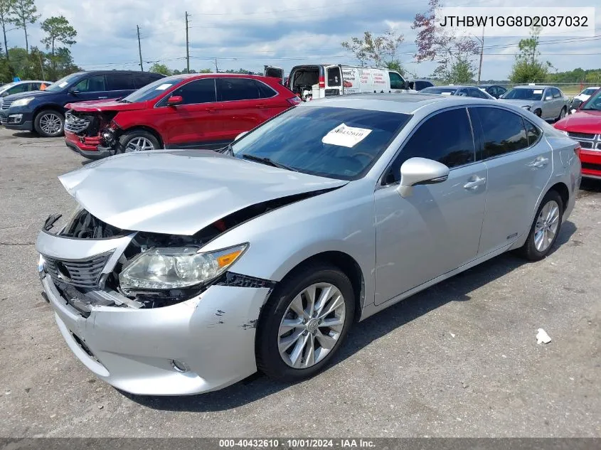 2013 Lexus Es 300H VIN: JTHBW1GG8D2037032 Lot: 40432610