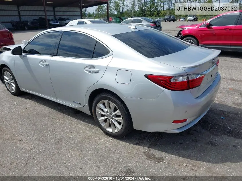 2013 Lexus Es 300H VIN: JTHBW1GG8D2037032 Lot: 40432610