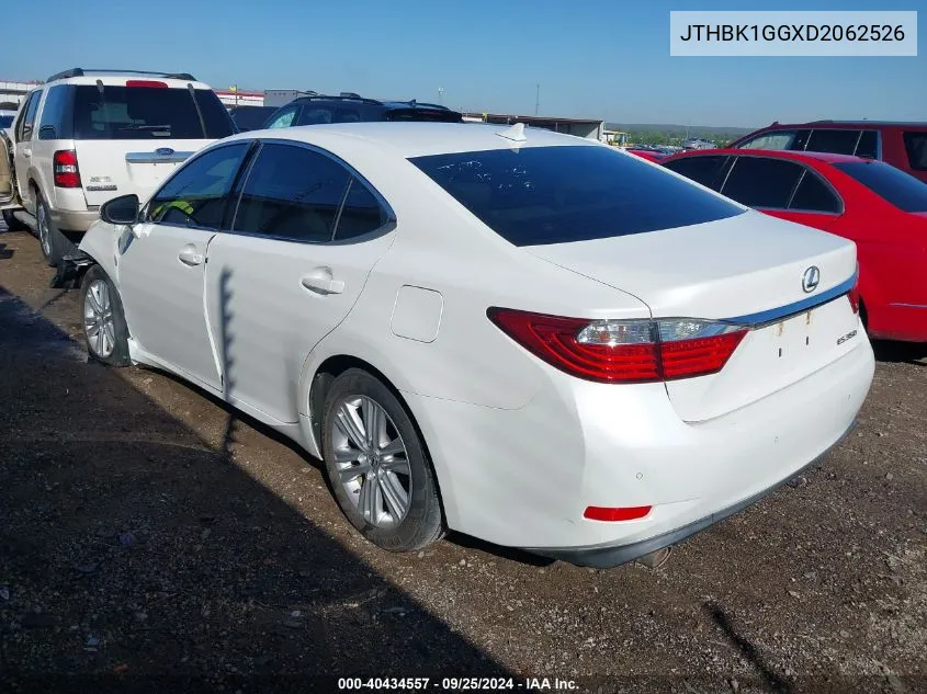 2013 Lexus Es 350 VIN: JTHBK1GGXD2062526 Lot: 40434557