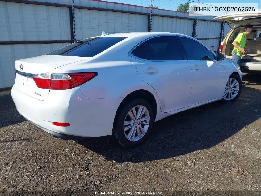 2013 Lexus Es 350 VIN: JTHBK1GGXD2062526 Lot: 40434557