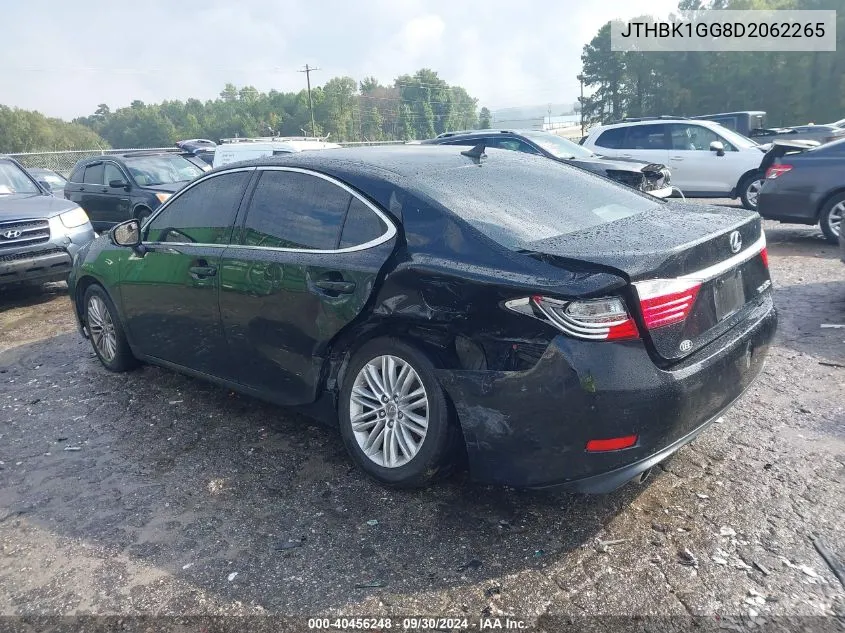 JTHBK1GG8D2062265 2013 Lexus Es 350