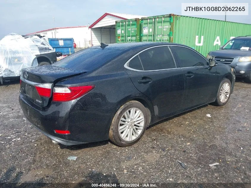 2013 Lexus Es 350 VIN: JTHBK1GG8D2062265 Lot: 40456248