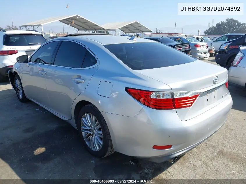 JTHBK1GG7D2074892 2013 Lexus Es 350