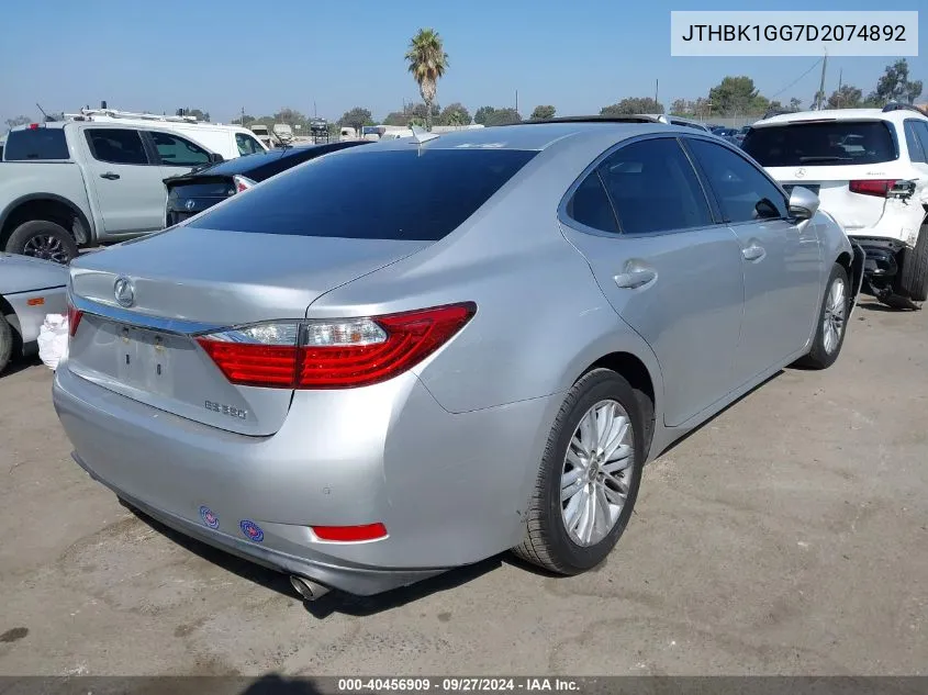 2013 Lexus Es 350 VIN: JTHBK1GG7D2074892 Lot: 40456909