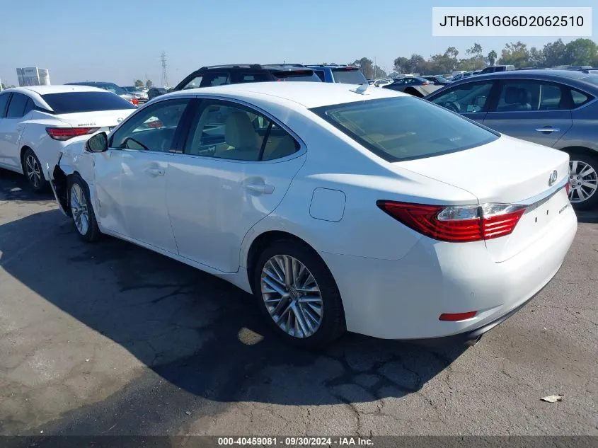 2013 Lexus Es 350 VIN: JTHBK1GG6D2062510 Lot: 40459081